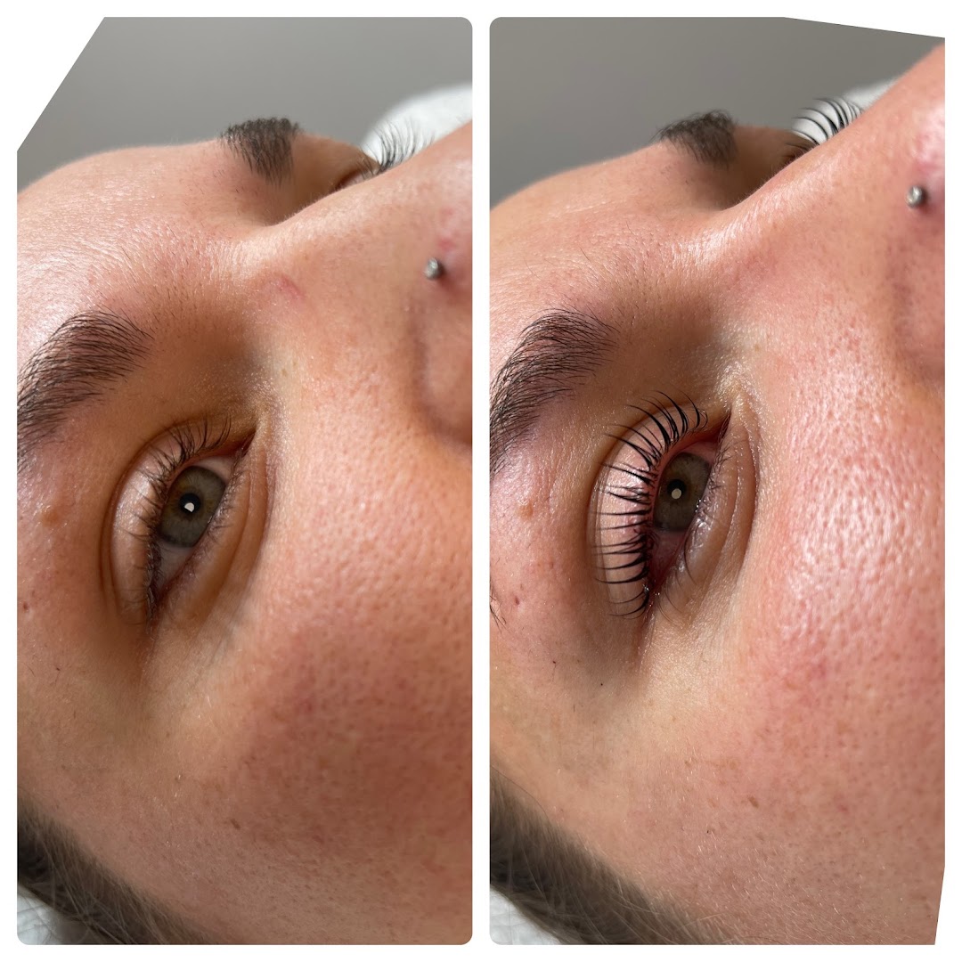Wimpern-Lifting vorher/nachher